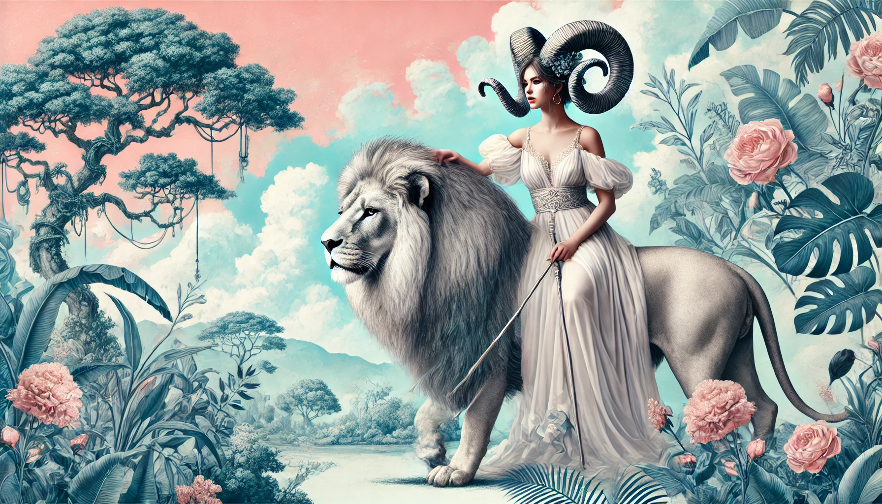 Belier avec le lion