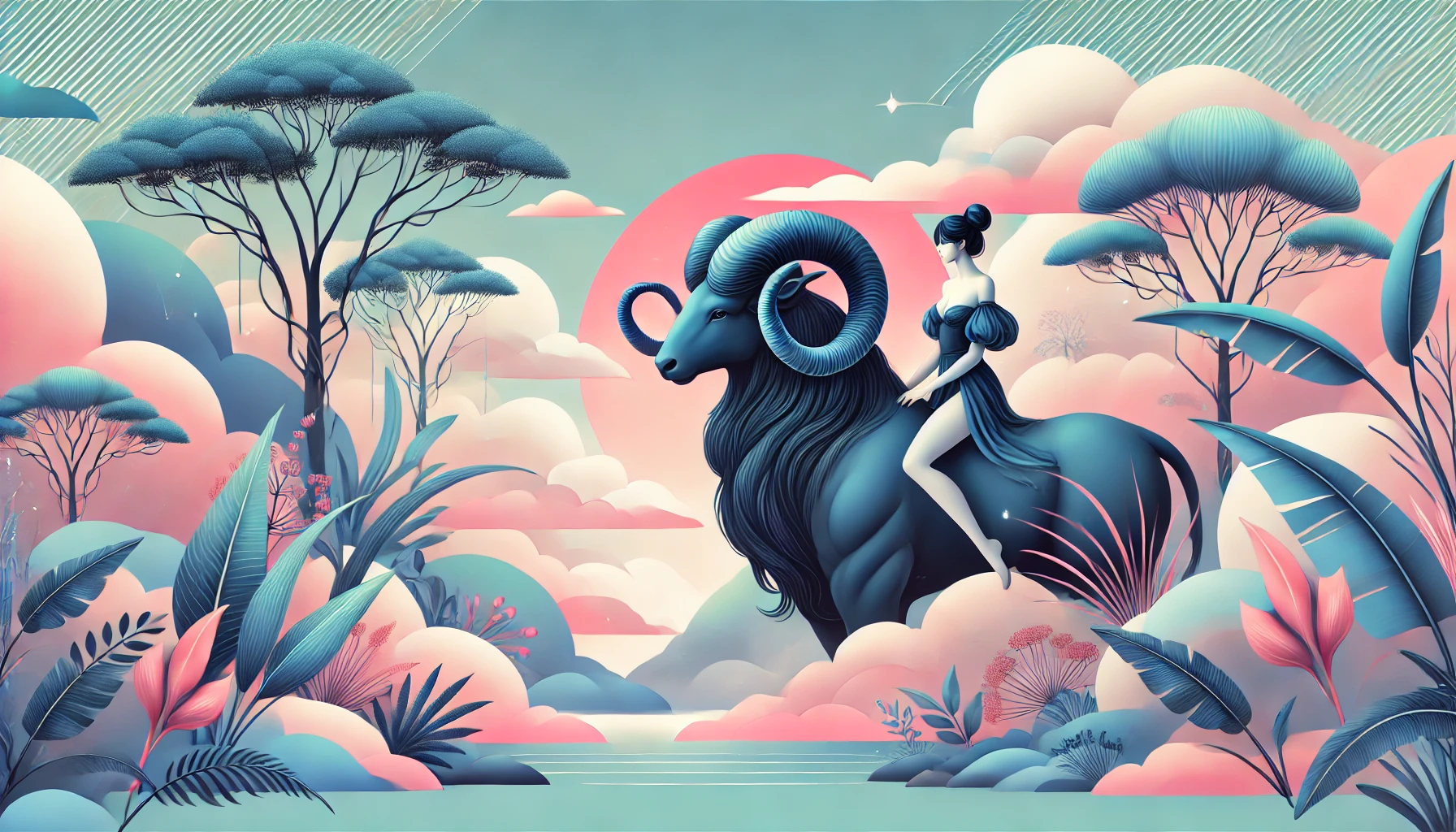 Belier avec le taureau