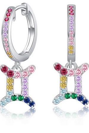 Boucles d oreilles femme gemeaux