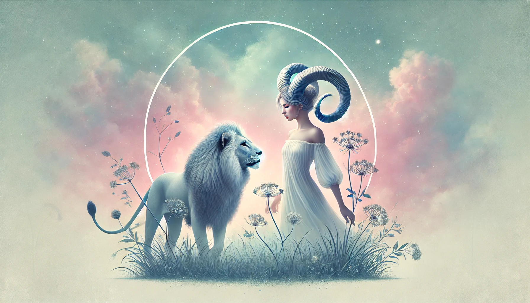 Le lion avec le capricorne