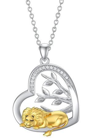 Pendentif femme lion